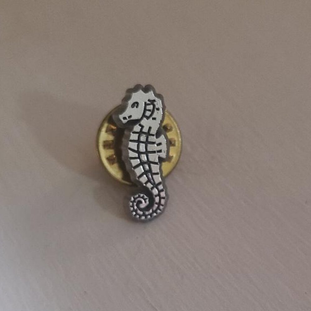 Seahorse Vintage Silver Lapel Pin